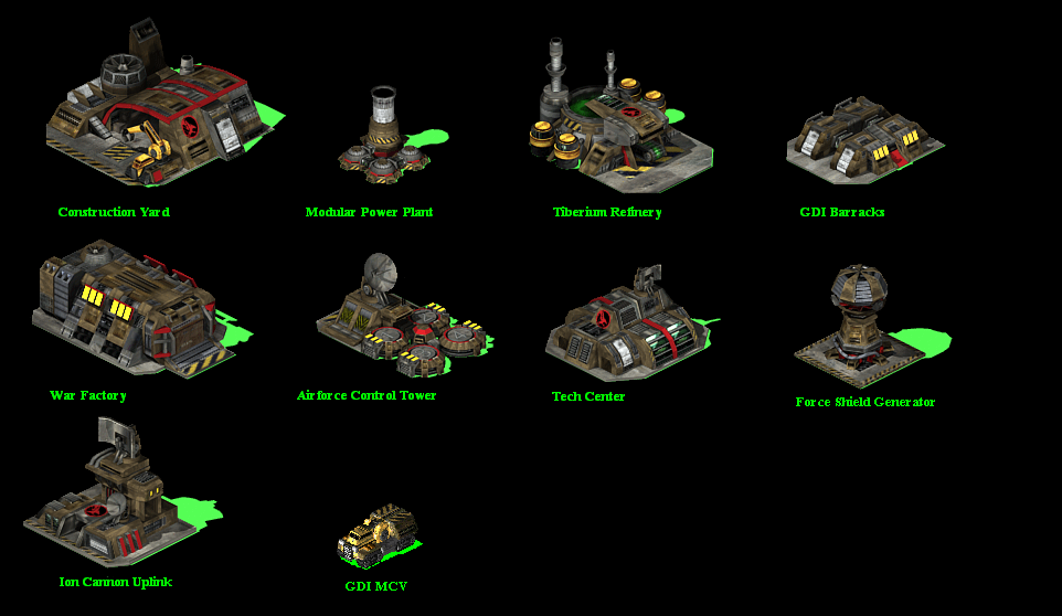 command and conquer buildings