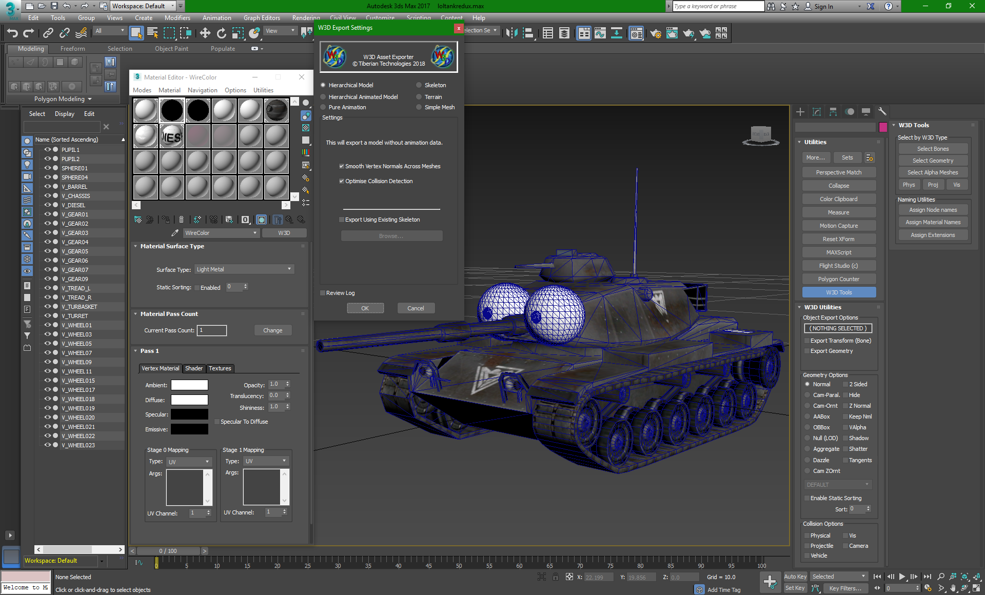 3DS Max W3D Export Tools were recently updated! Project Mod
